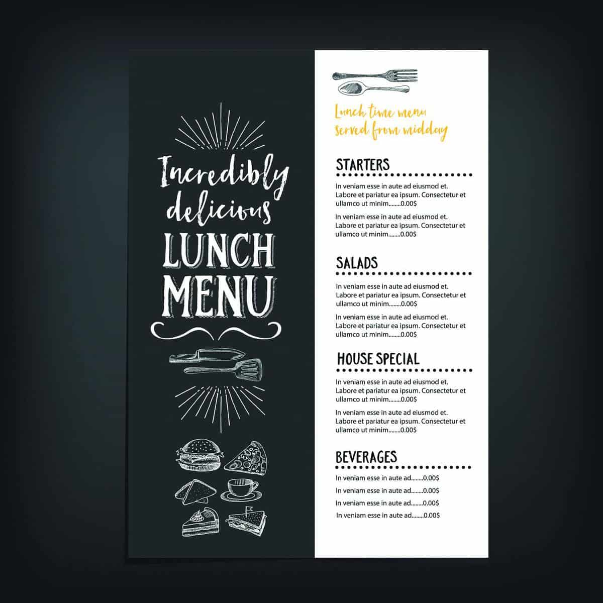 how to write a menu for your restaurant