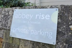 abbey rise car parking