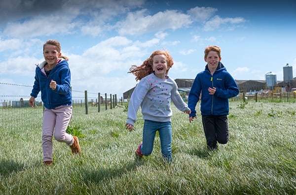 Kids running wild at Tapnell Farm