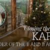 Karen Thorne Bed and Breakfast Academy Closing the B&B