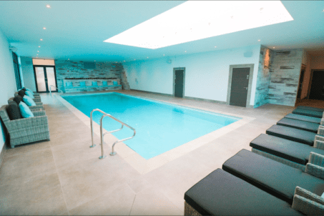 Indoor swimming pool at your B&B