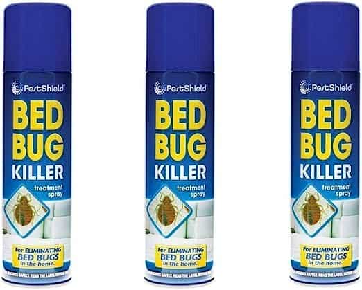 3 x PestShield Indoor Bed Bug Flea Killer Treatment Spray Carpet Mattress 200ml