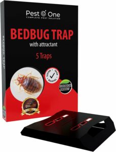 Bed Bug Traps Sticky Bed Bug Killer Strong Adhesive Traps for Bed Bugs 5 Pieces of Bedbug Traps with Attractant for Repellent of Bed Bugs Bed Bug Detector and Killer.