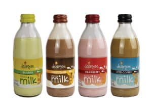 delamere flavoured milk range